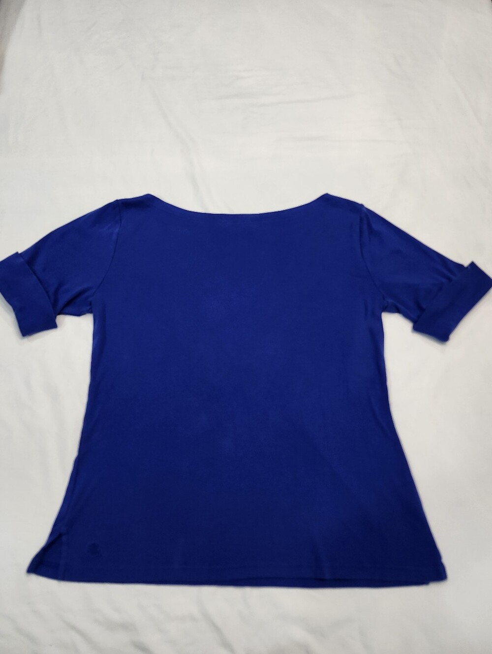 Ralph Lauren Short Sleeve Boat Neck Tee — Royal Blue